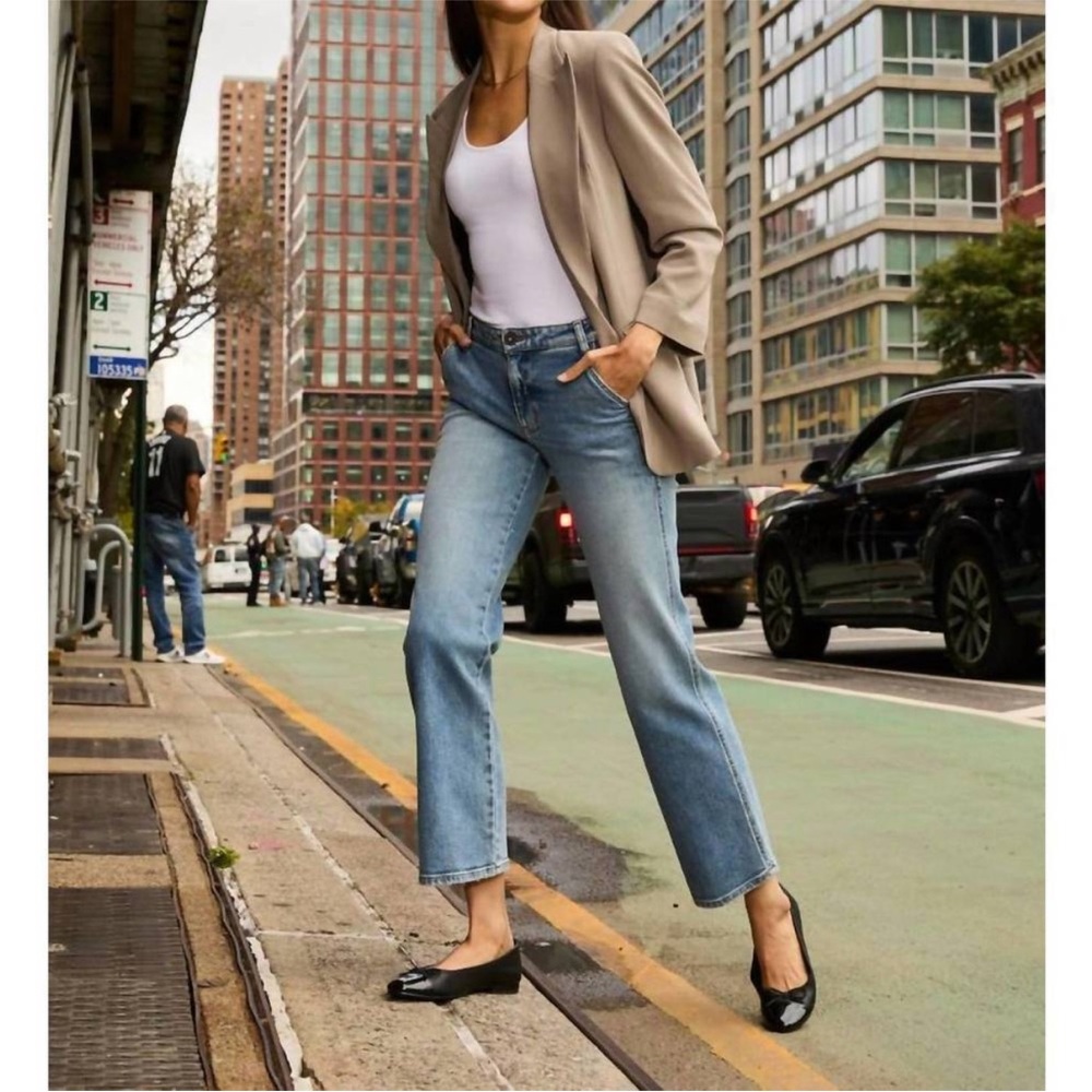 EDYSON stan slash front pockets straight leg jeans